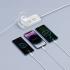 WIWU Wi-C046E Starlink Series 60W 3in1 Type-C to Type-C + Micro USB + Lightning, Fast Charging Cable 1.2M - White
